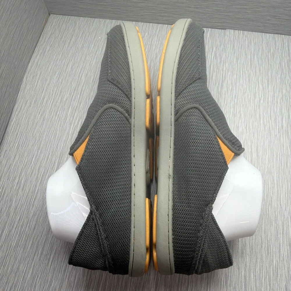 Olukai Nohea Mesh Slip‎ On Shoes Men's 9.5 Gray Casual Comfort Loafers